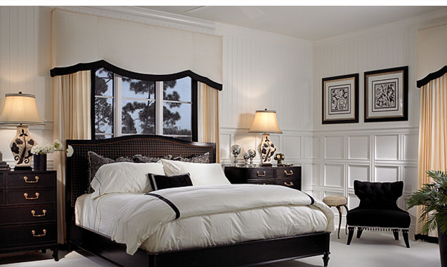 Shaped, Upholstered Cornice, Window Treatment