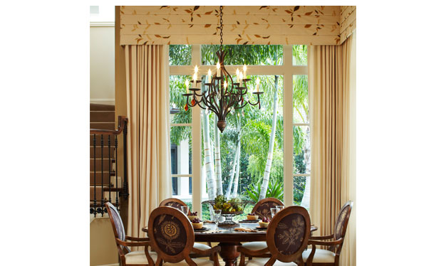 Flat fold roman valance, Window Treatment