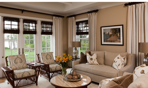 Top Tacked Side Panels, Window Treatments