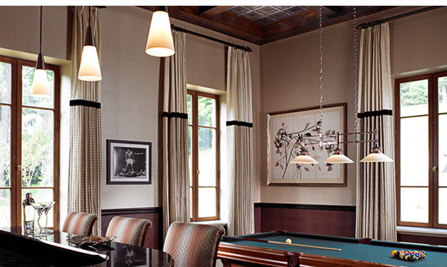 Top Tacked Side Panels, Window Treatment